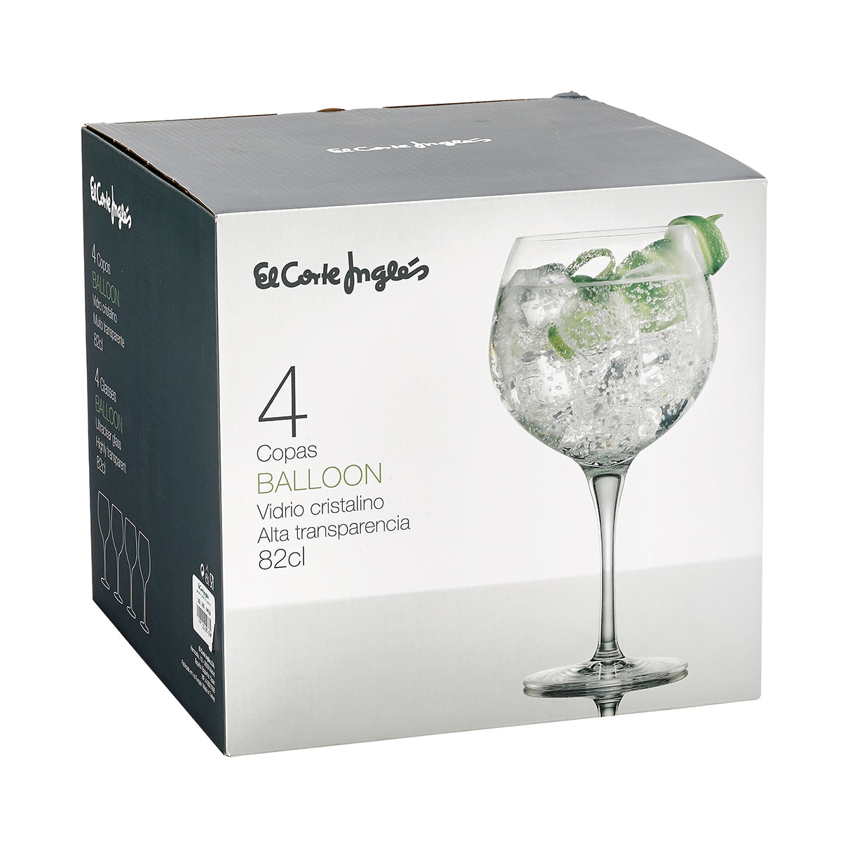 Juego de 4 copas de gin tonic Balloon El Corte Inglés Cristal-3