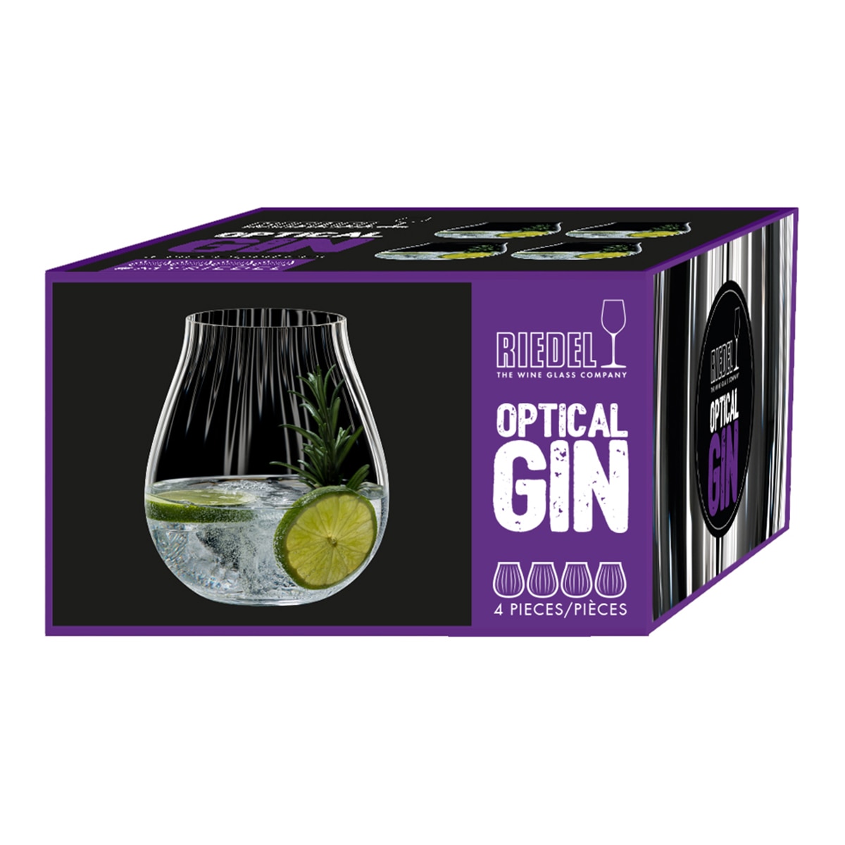 Conjunto de 4 Copos de Gin Tonic Optical Transparente-3
