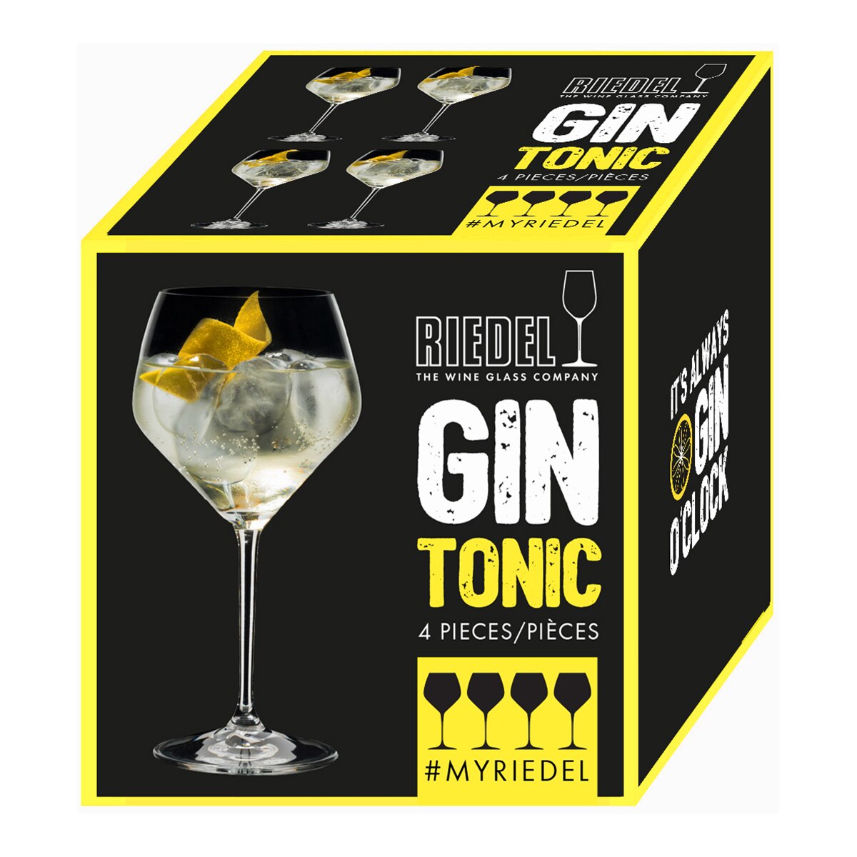 Jogo de 4 Copos Gin Tonic Extrem Transparente-5
