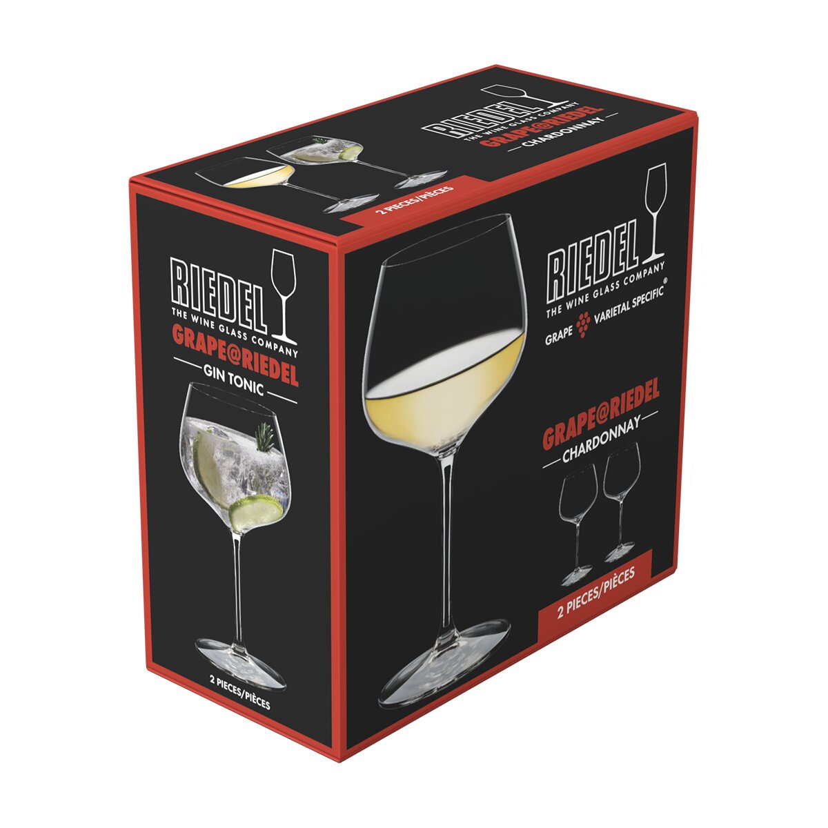 Conjunto de 2 Copos para Gin Tónico em Cristal Transparente-4