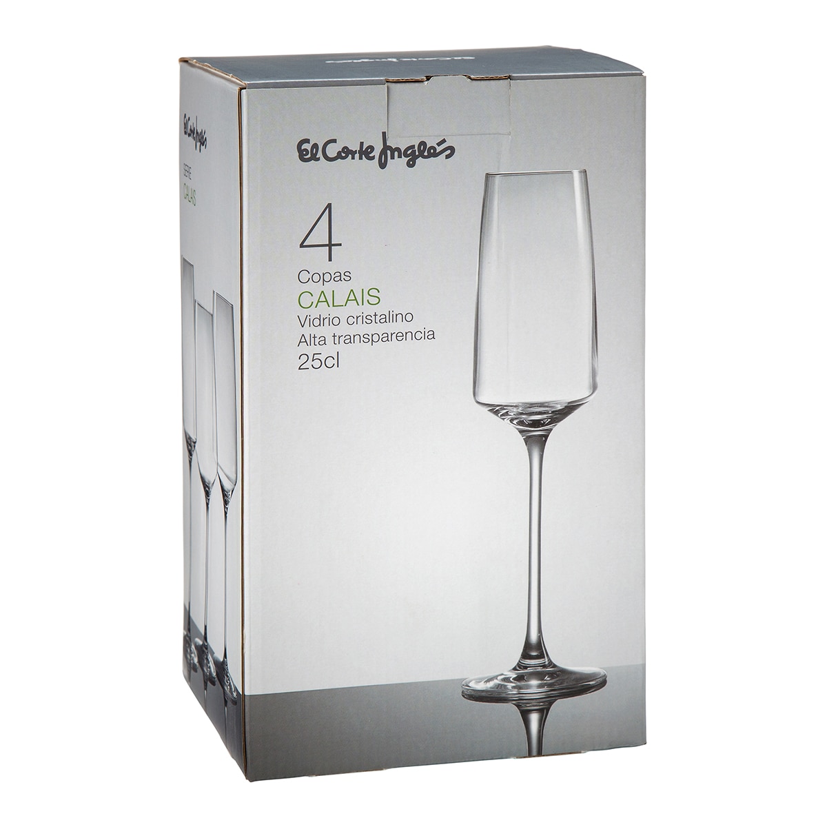 Conjunto de 4 copos de champanhe Calais El Corte Inglés Transparente-4