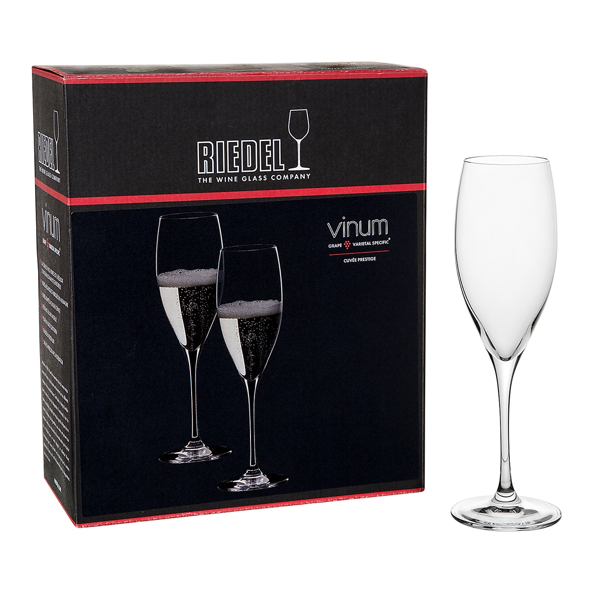 Jogo de 2 copos de champanhe Cuvée Prestige Vinum Riedel Transparente-2