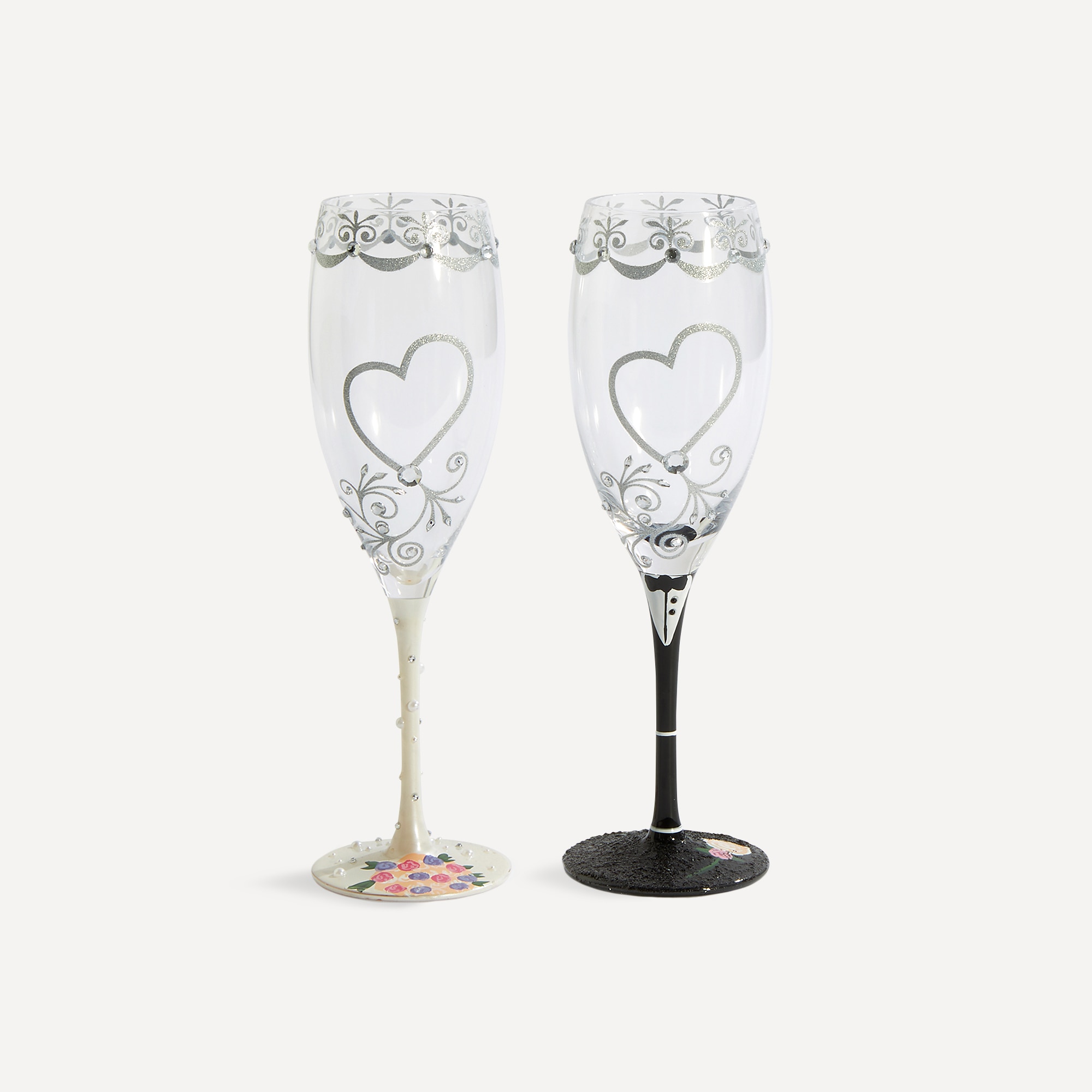 Imagem 0 de Jogo 2 Copos de Champanhe Mr&Mrs Toasting