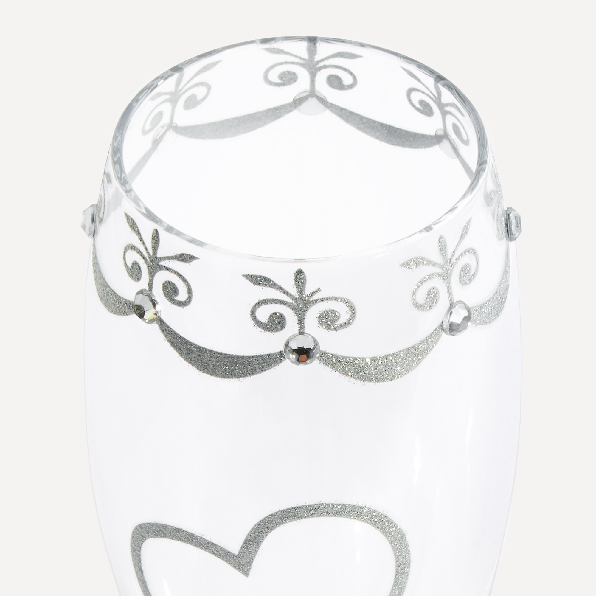 Jogo 2 Copos de Champanhe Mr&Mrs Toasting Transparente-2