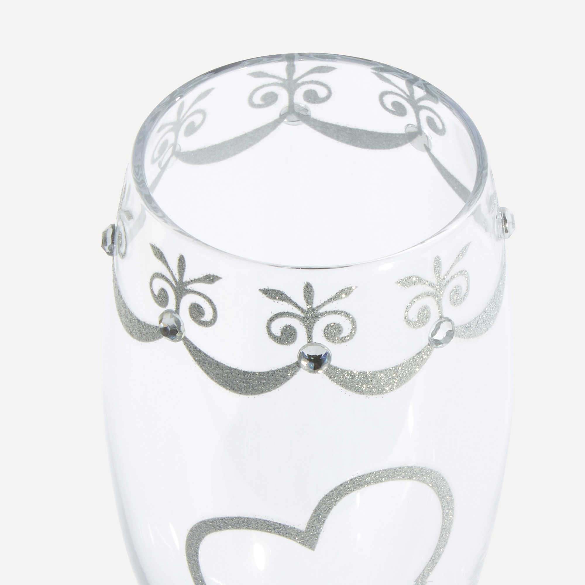 Jogo 2 Copos de Champanhe Mr&Mrs Toasting Transparente-4