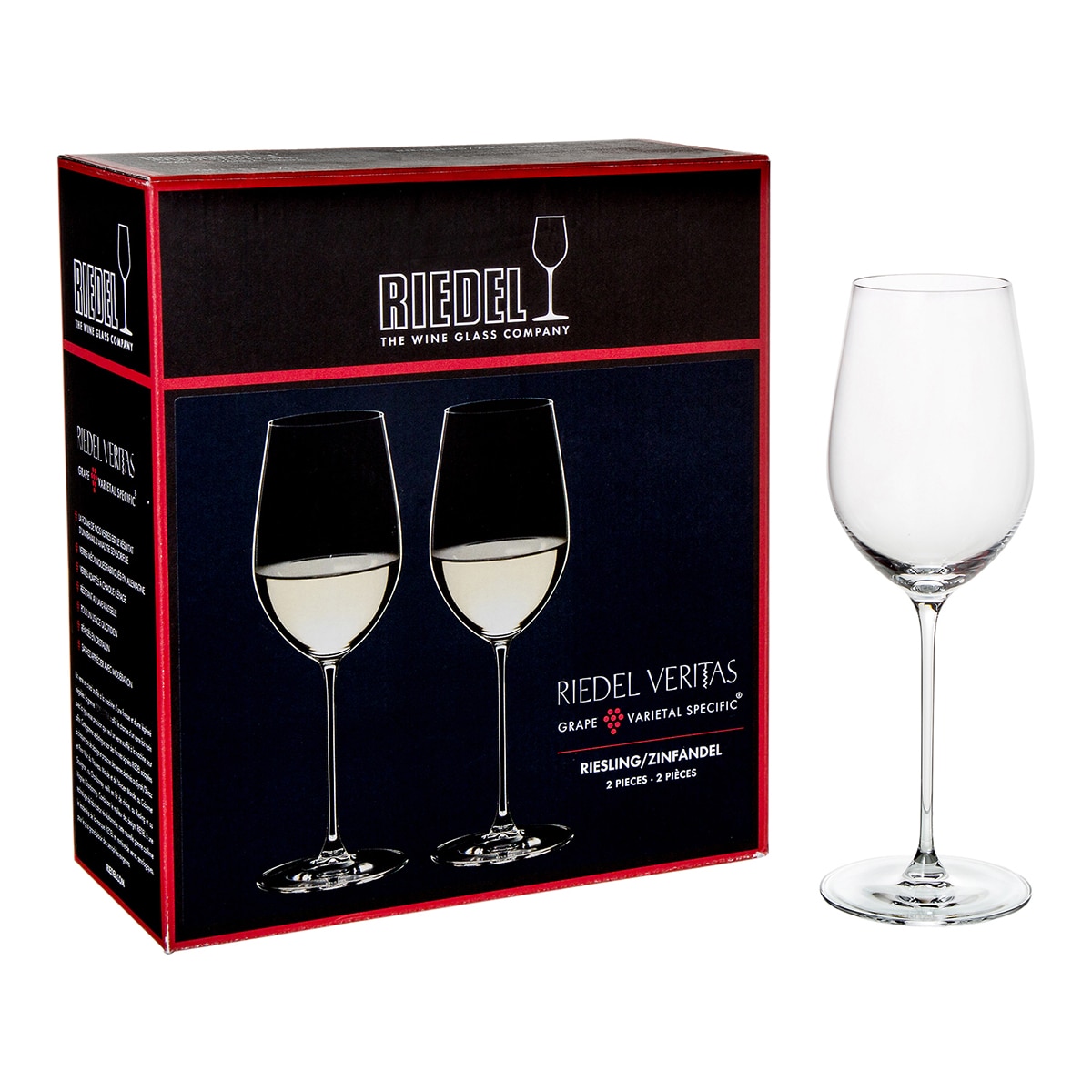 Conjunto de 2 Copos de Vinho Branco Riesling Veritas 2