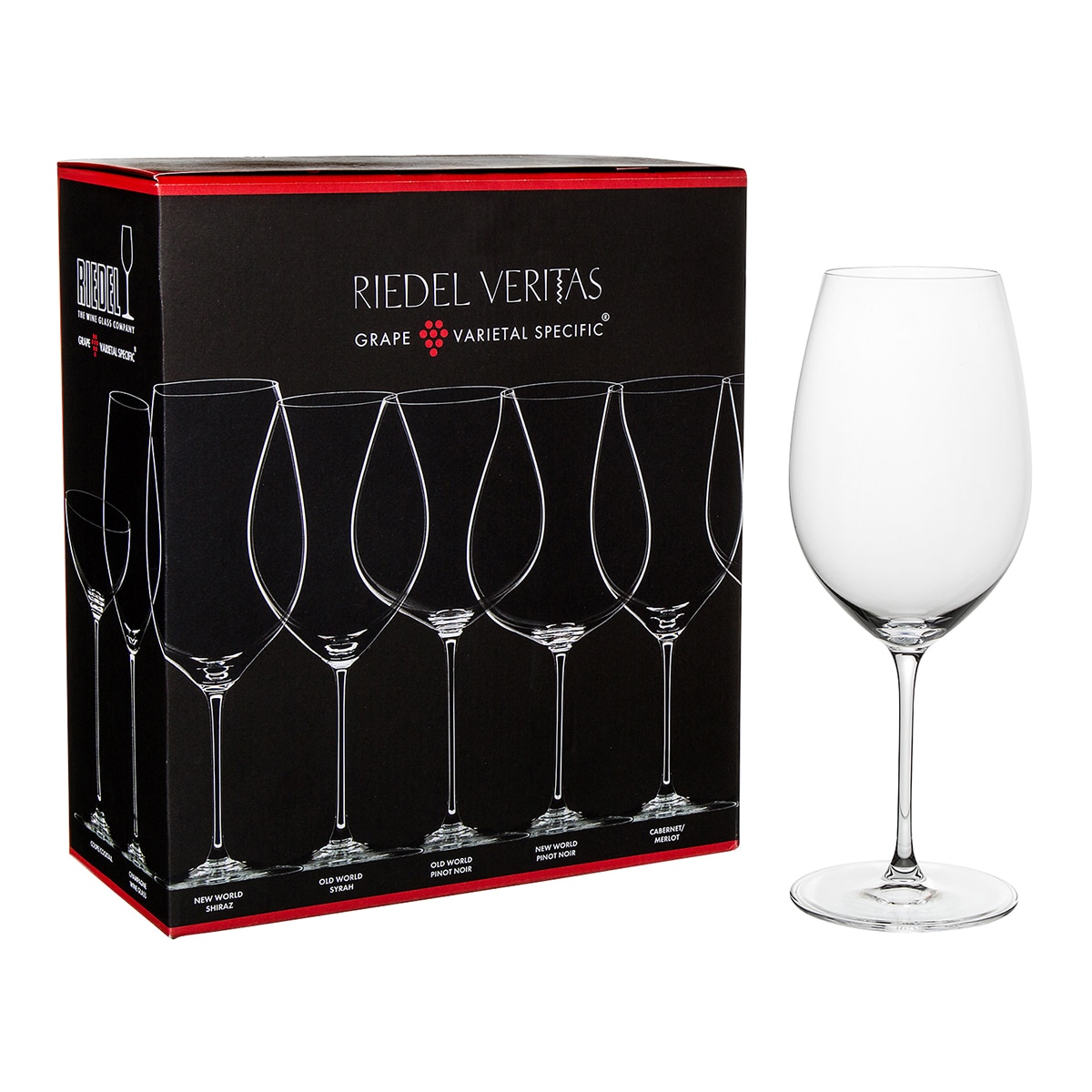 Conjunto de 2 Copos de Vinho Tinto Shiraz New World Veritas 2