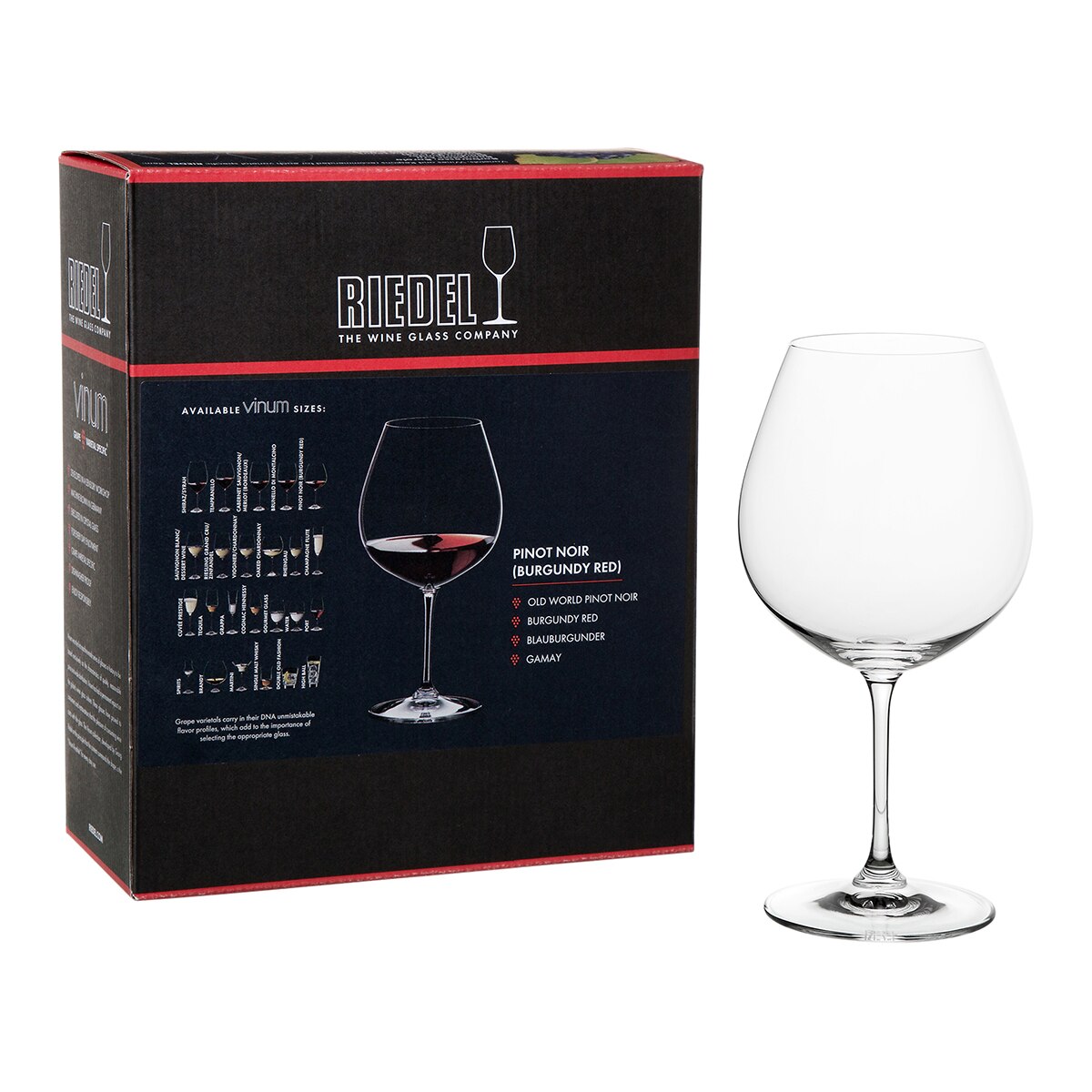 Conjunto de 2 Copos de Vinho Tinto Pinot Noir Vinum 2