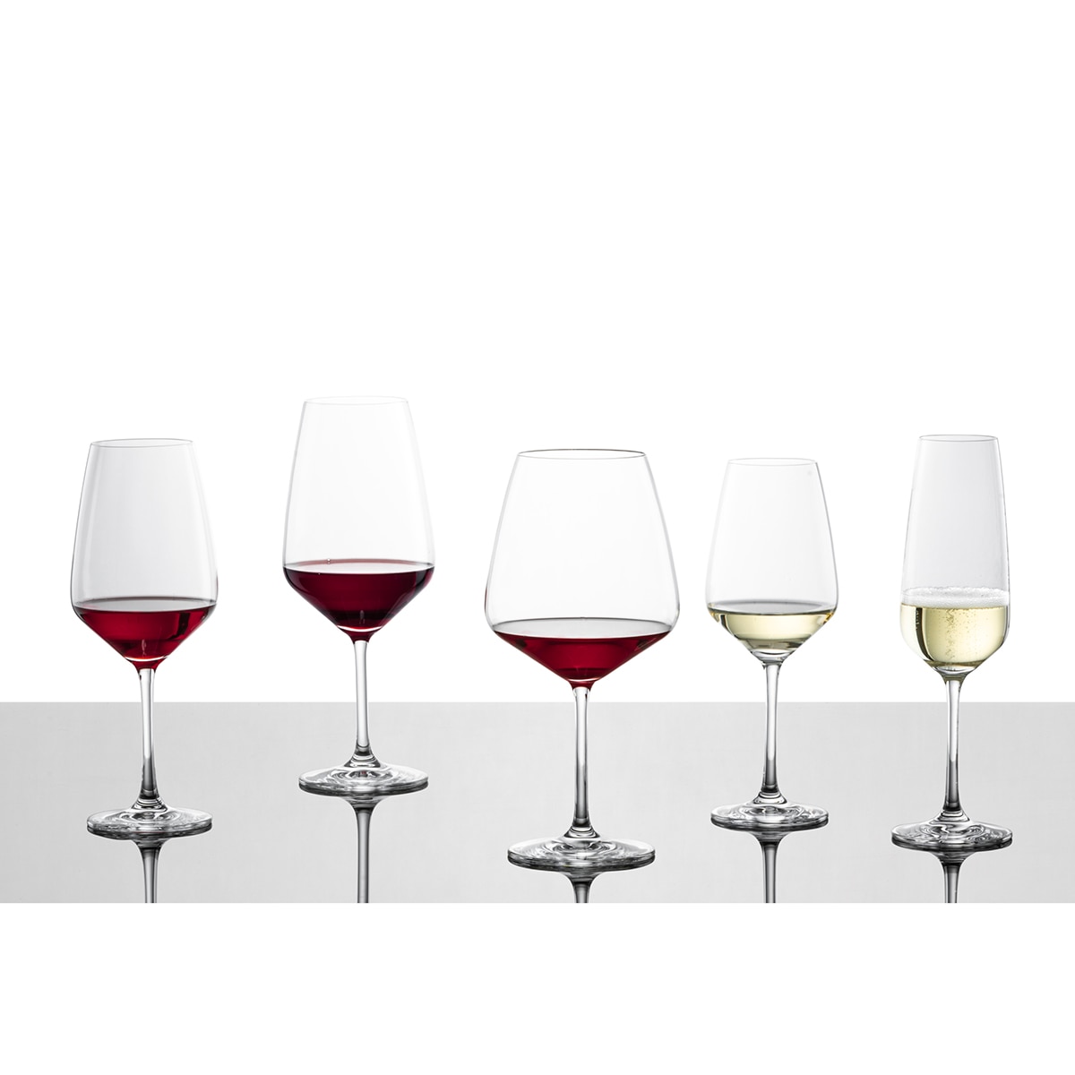 Conjunto de 2 copos de vinho tinto Brilhante Transparente-4