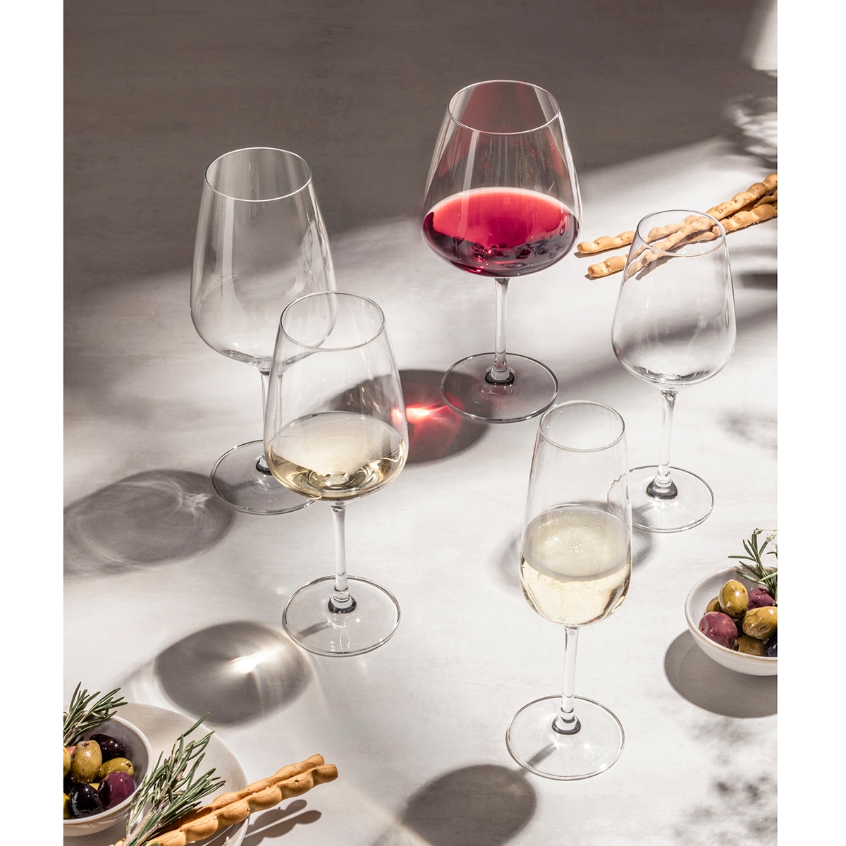 Conjunto de 2 copos de Gran Borgoña Brilhante Transparente-3