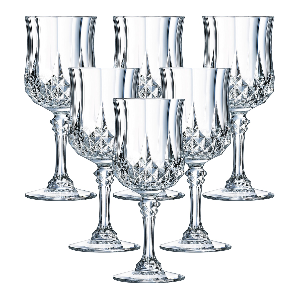 Imagem 0 de Conjunto de 6 Copos de Vinho Longchamp