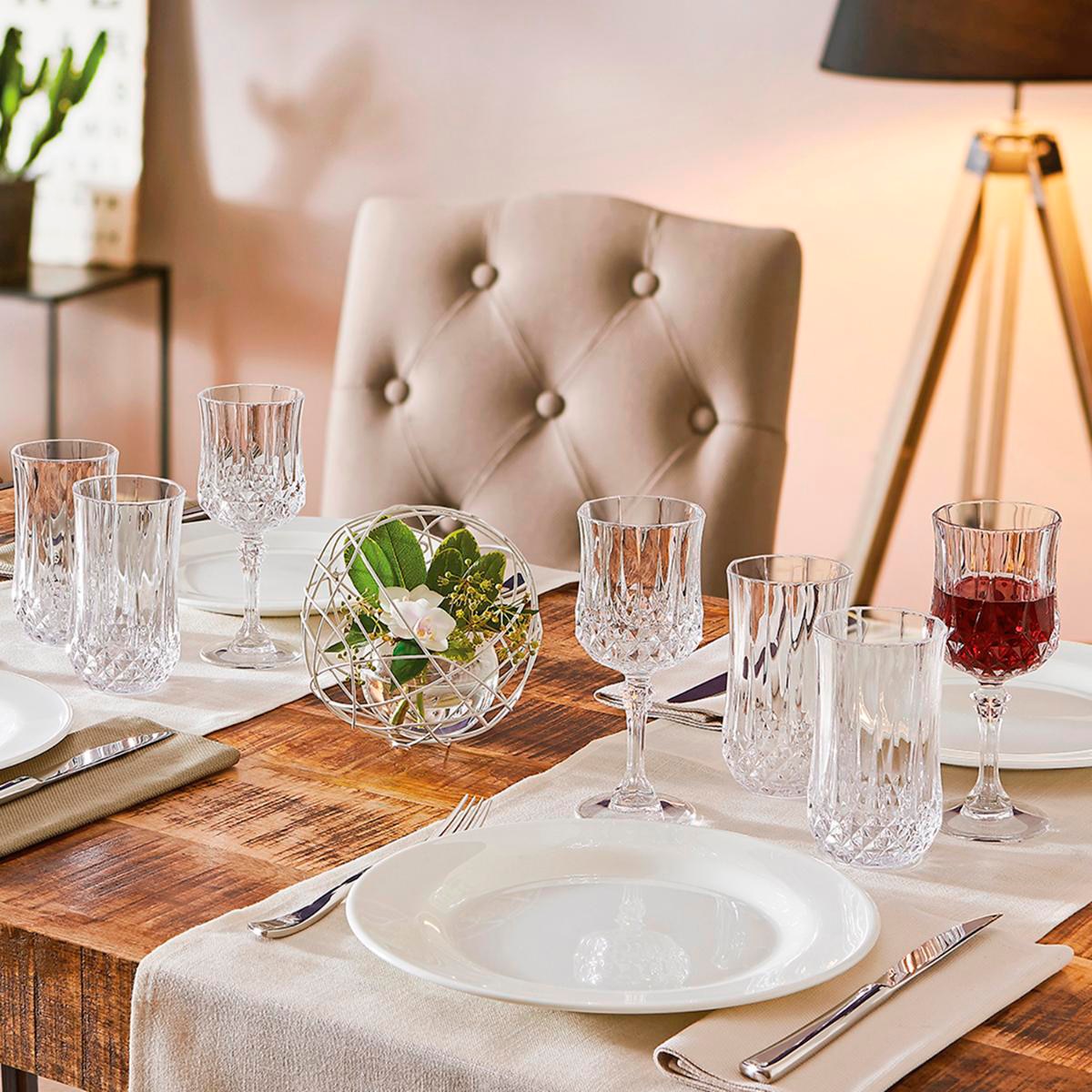 Conjunto de 6 Copos de Vinho Longchamp Transparente-4