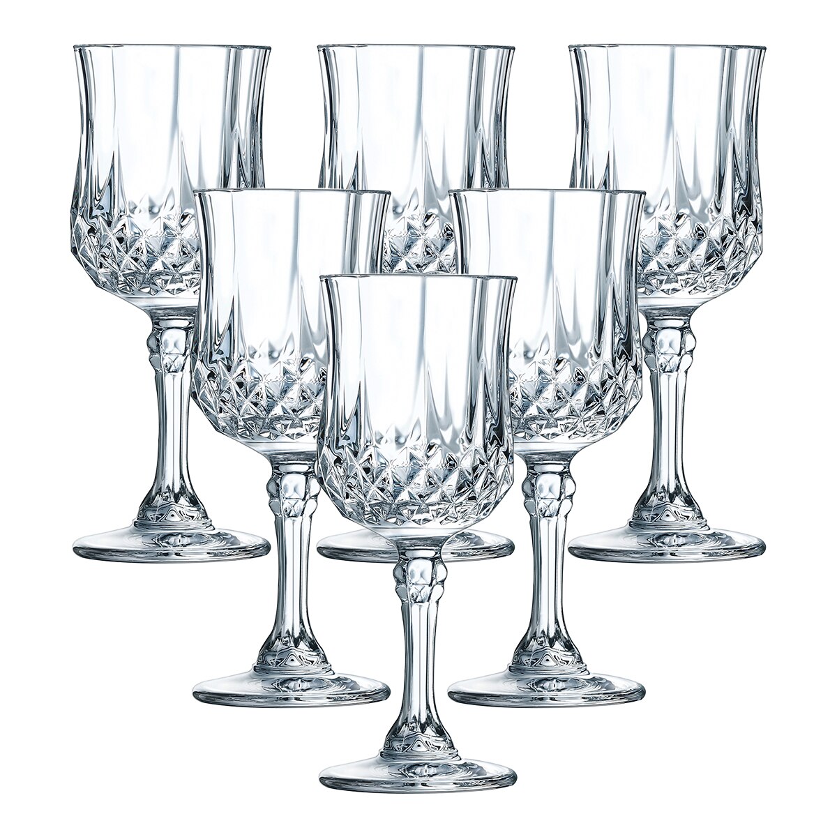 Imagem 0 de Conjunto de 6 Copos de Vinho Branco Longchamp