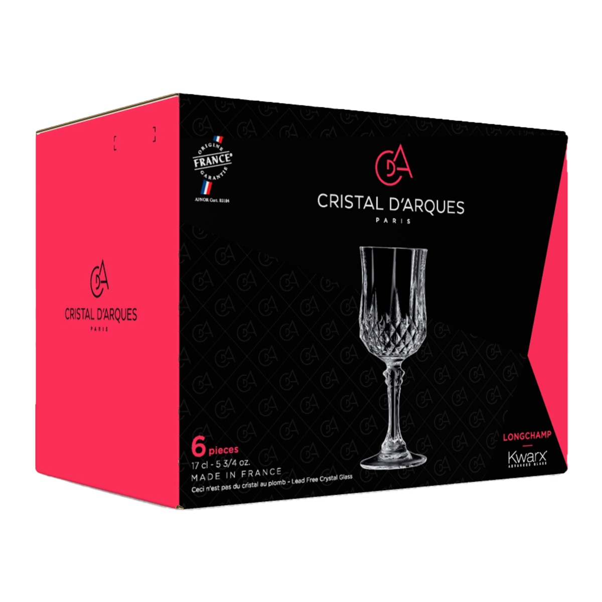 Conjunto de 6 Copos de Vinho Branco Longchamp Transparente-4