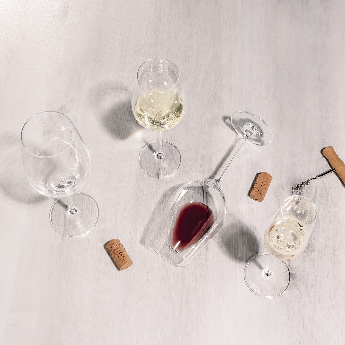 Conjunto de 4 Copos de Vinho Universal Transparente-4