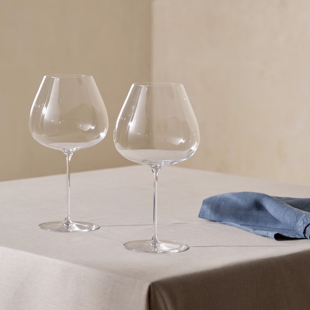 Imagem 0 de Conjunto de 2 Copos de Vinho Tinto de Cristal Berna