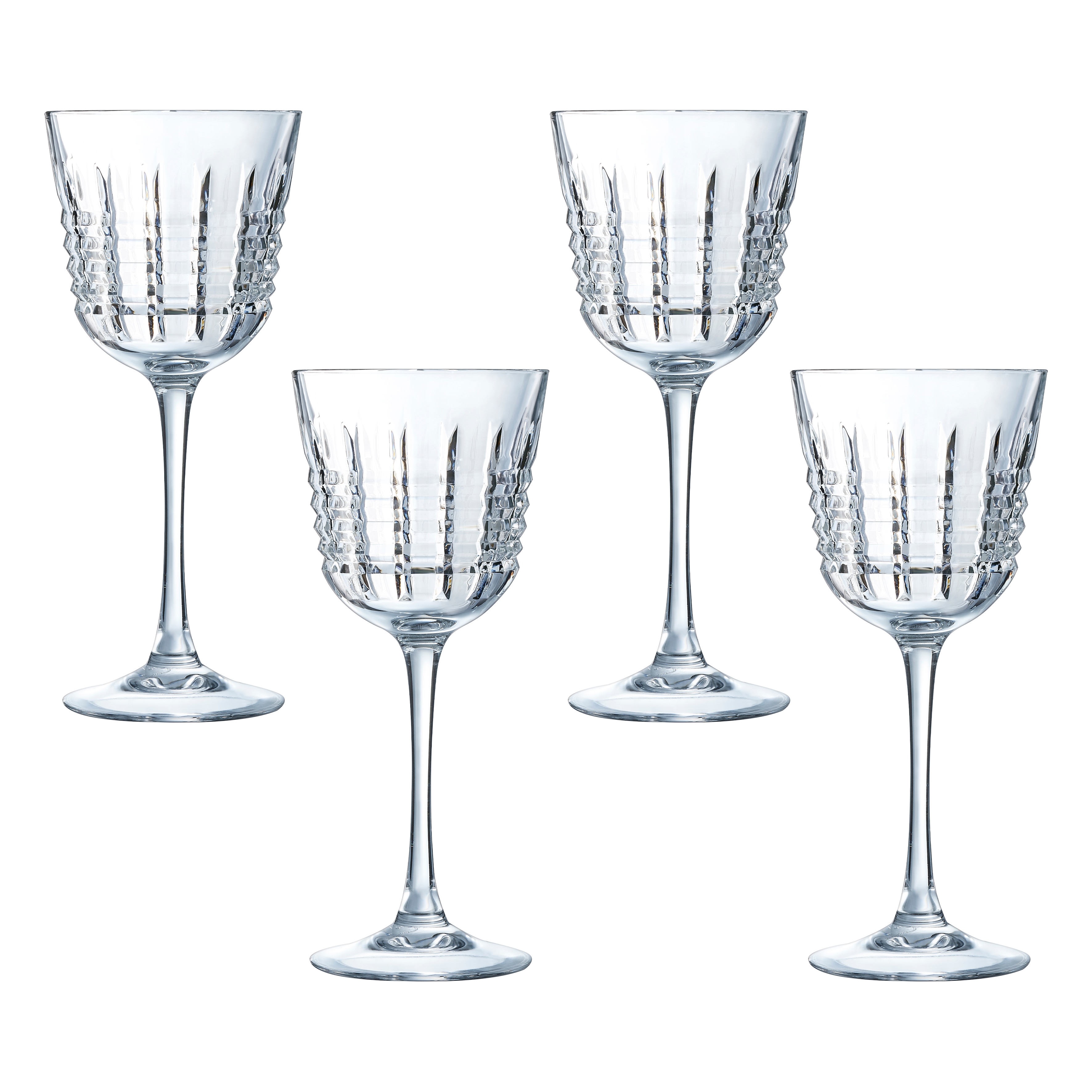 Conjunto de 4 Copos de Vinho de Cristal Rendez-Vous Transparente-1