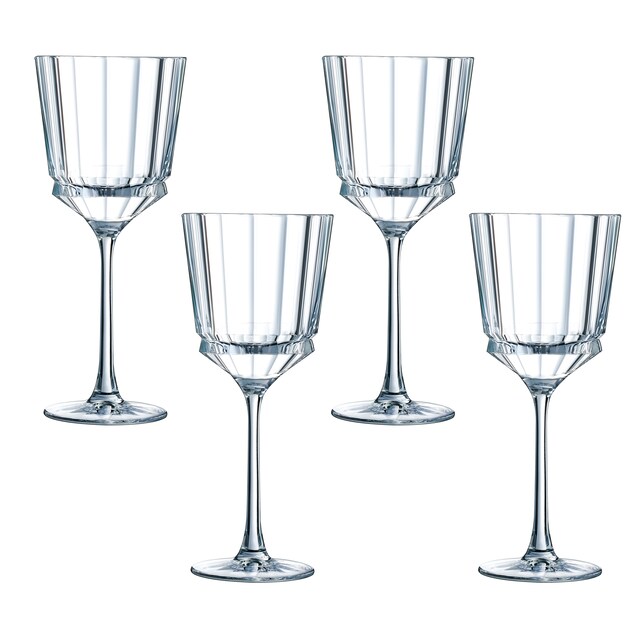 Imagem 0 de Conjunto de 4 Copos de Vinho de Cristal Macassar