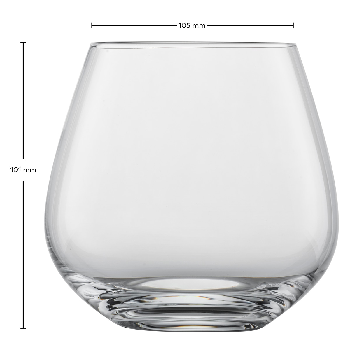 Conjunto de 4 Copos de Vinho Forté Transparente-6