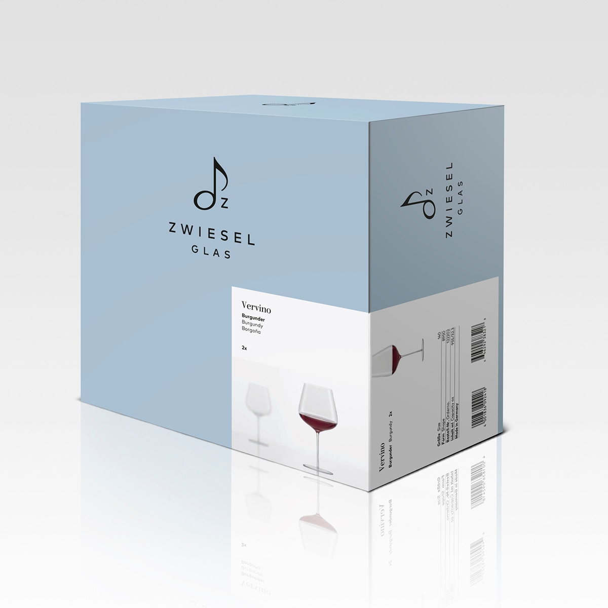 Juego de 2 copas de cristal para vino tinto Borgoña Vervino Zwiesel Glas - Transparente Transparente-11