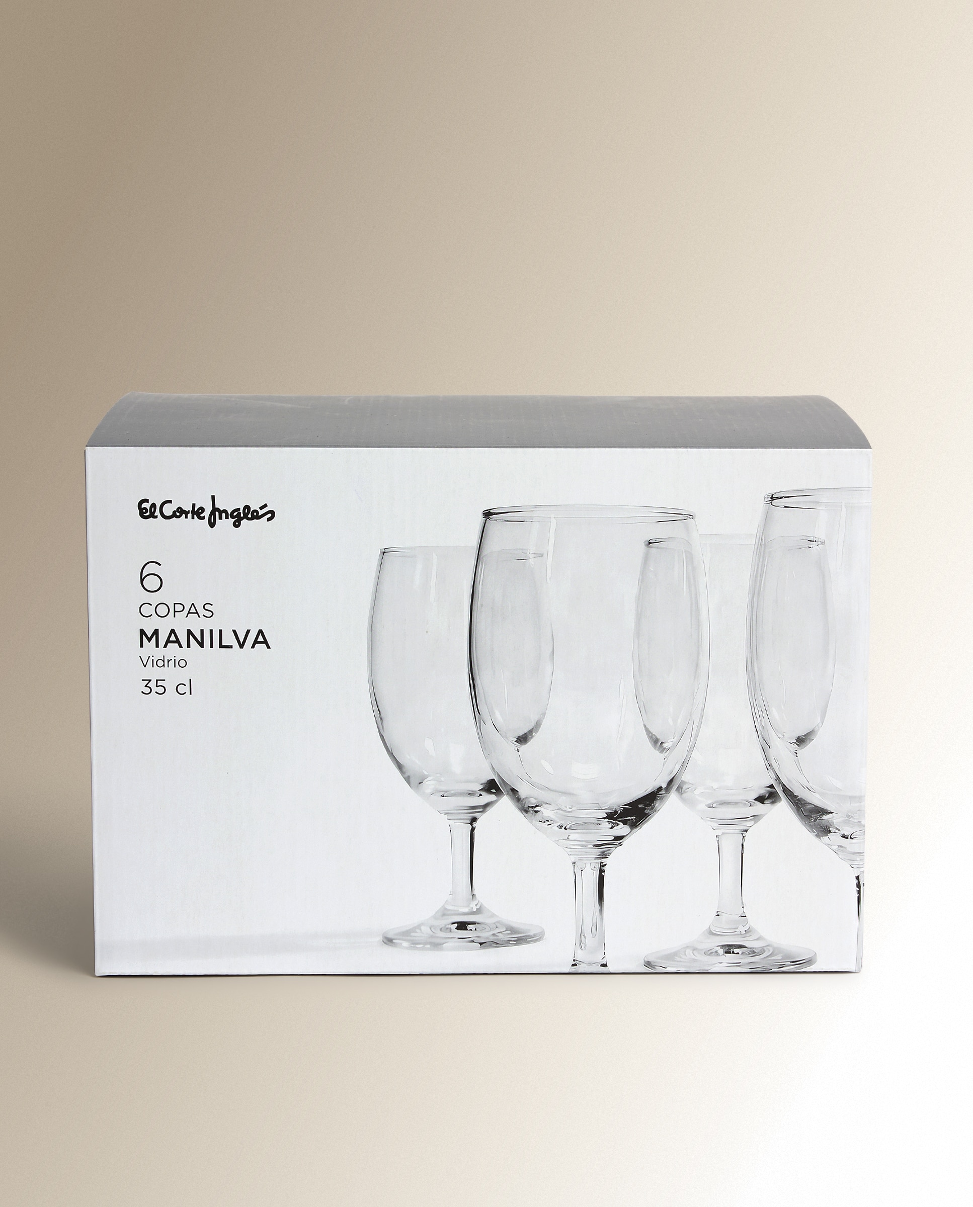 Conjunto de 6 copos de água de vidro Manilva Transparente-5