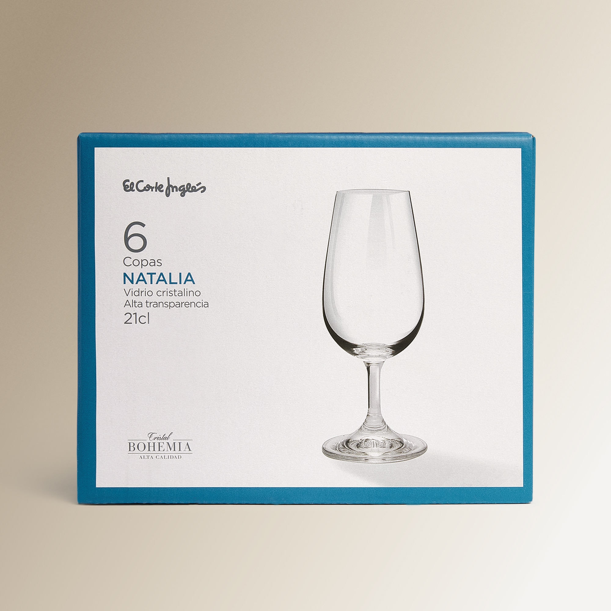 Conjunto de 6 copos de degustação Natalia El Corte Inglés Transparente-4