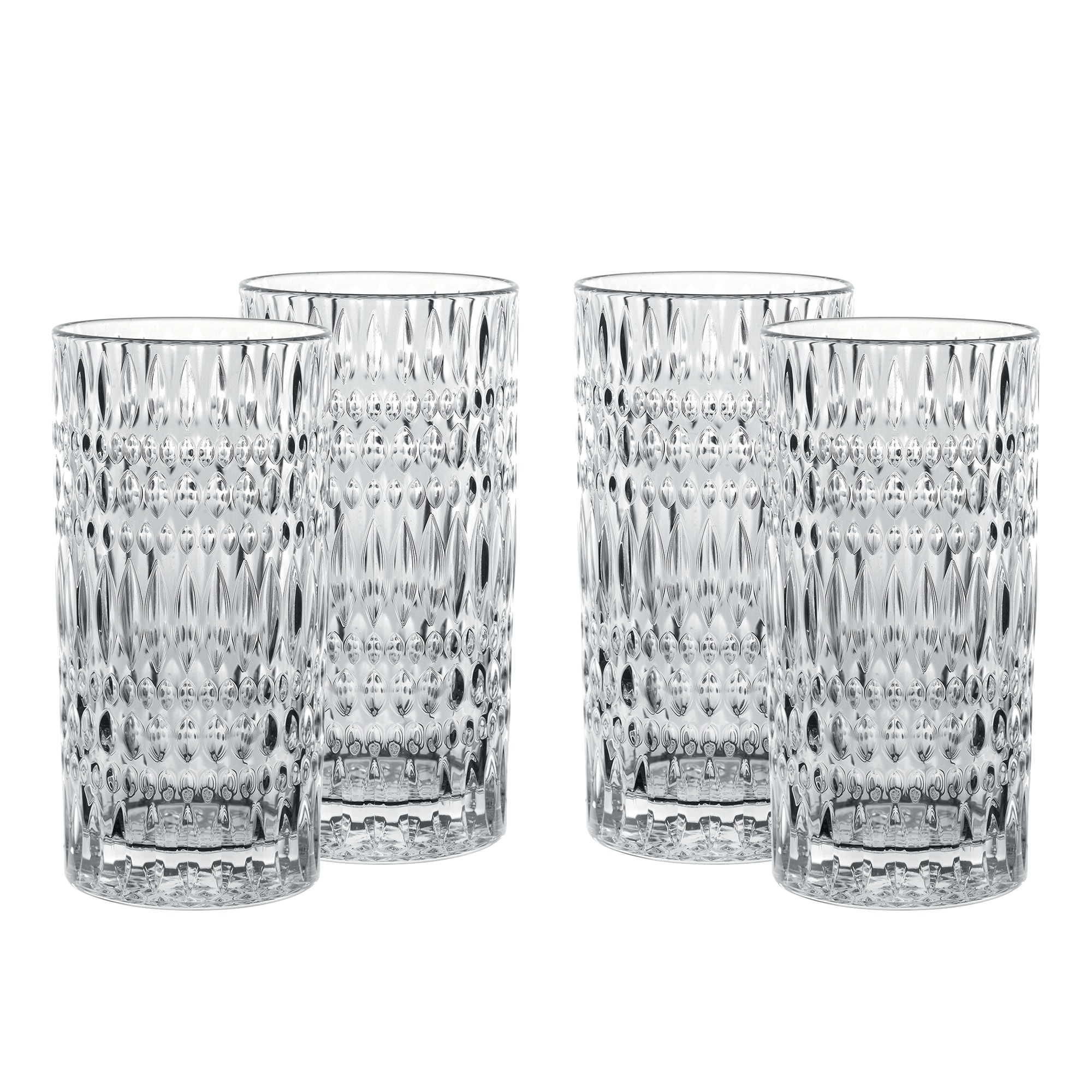 Imagem 0 de Conjunto de 4 Copos Altos de Cristal Ethno