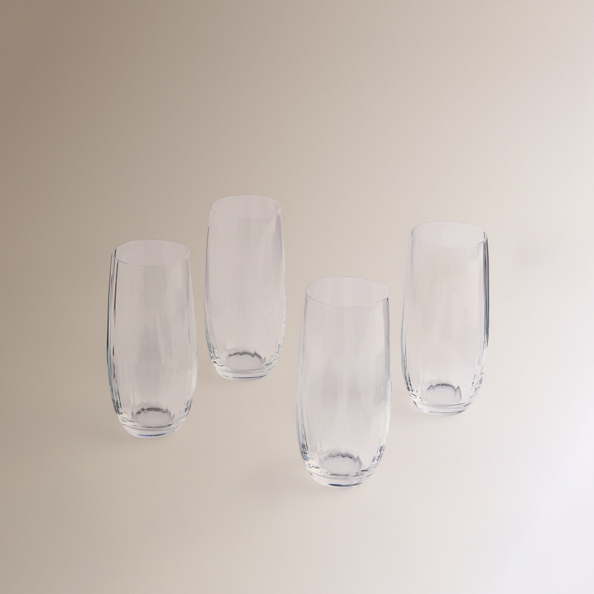 Conjunto de 4 Copos de Licor Altos de Cristal Praga 2