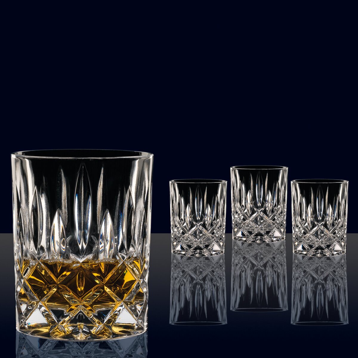 Conjunto de 4 copos de whisky Noblesse Transparente-3