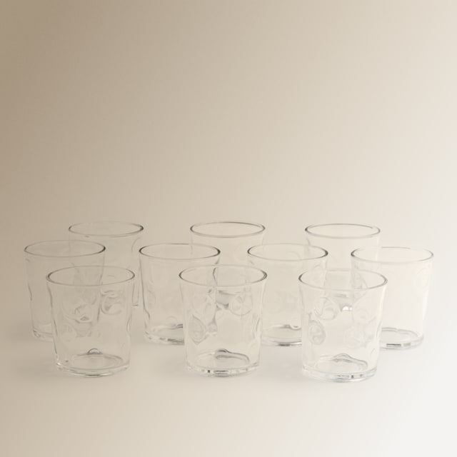 Imagen 0 de Juego de 10 vasos de agua Small Honey Basics El Corte Inglés
