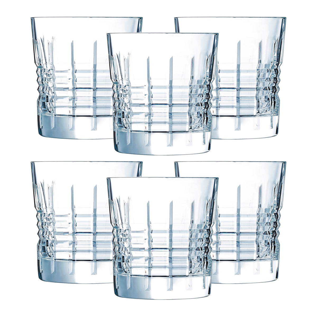 Conjunto de 6 Copos Baixos Rendez-vous Transparente-1