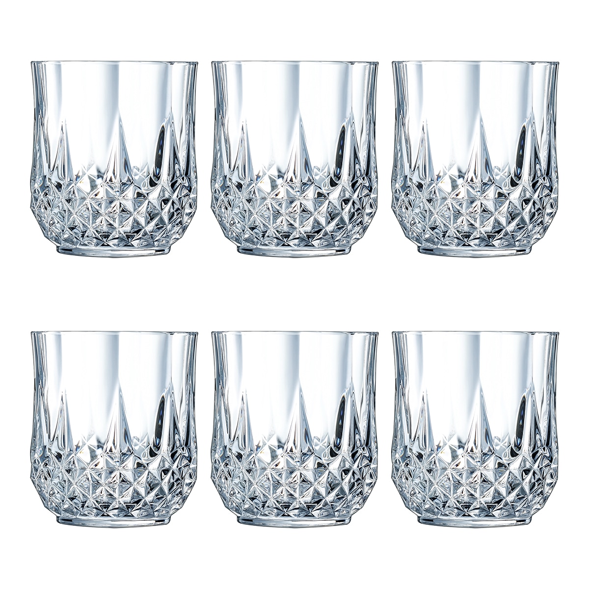 Imagem 0 de Conjunto de 6 Copos Baixos Longchamp