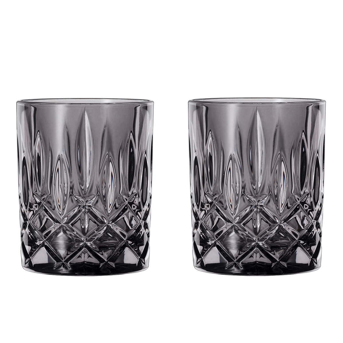 Conjunto de 2 Copos de Whisky Baixos Noblesse Cinzento-1