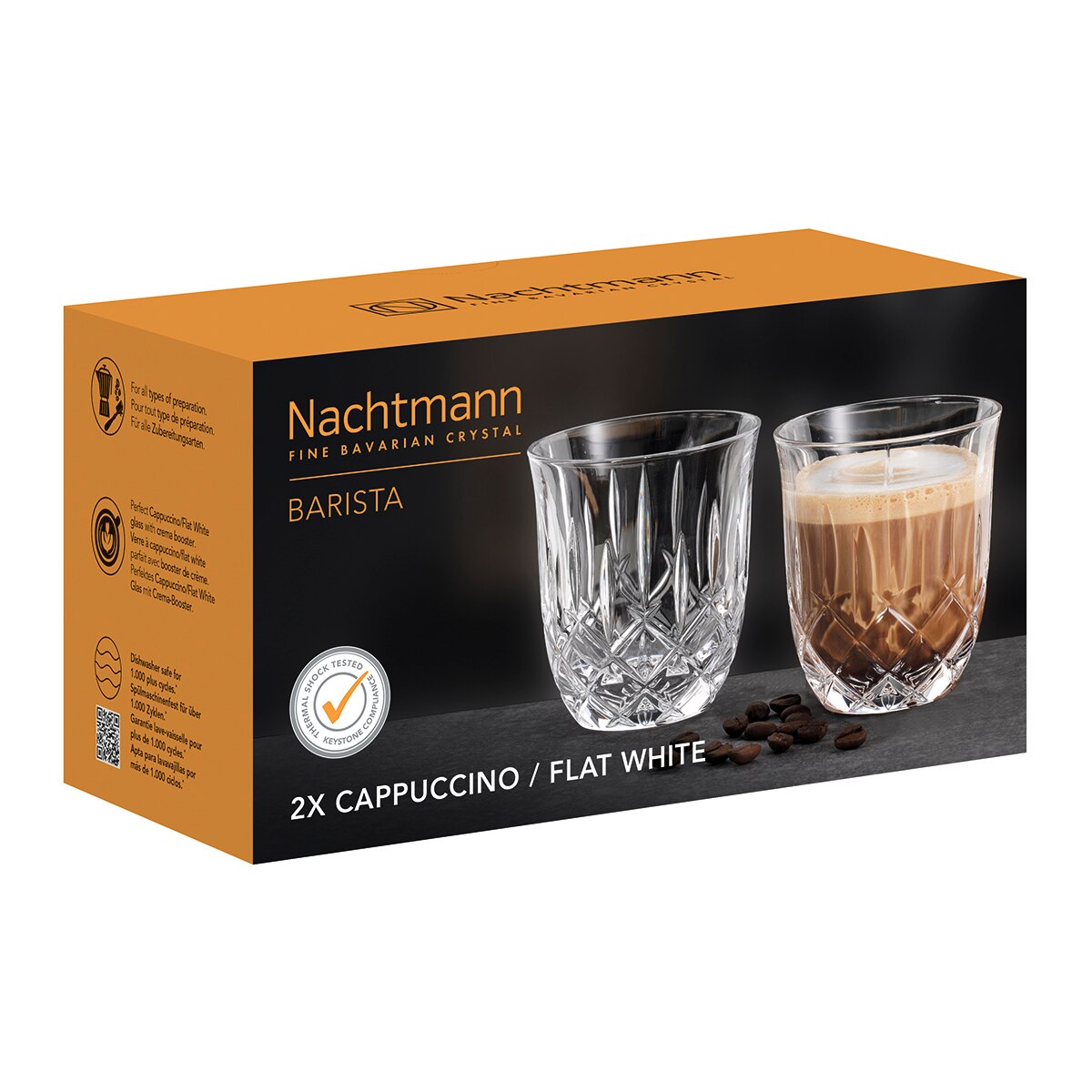 Conjunto de 2 Copos Capuccino Noblesse Transparente-3