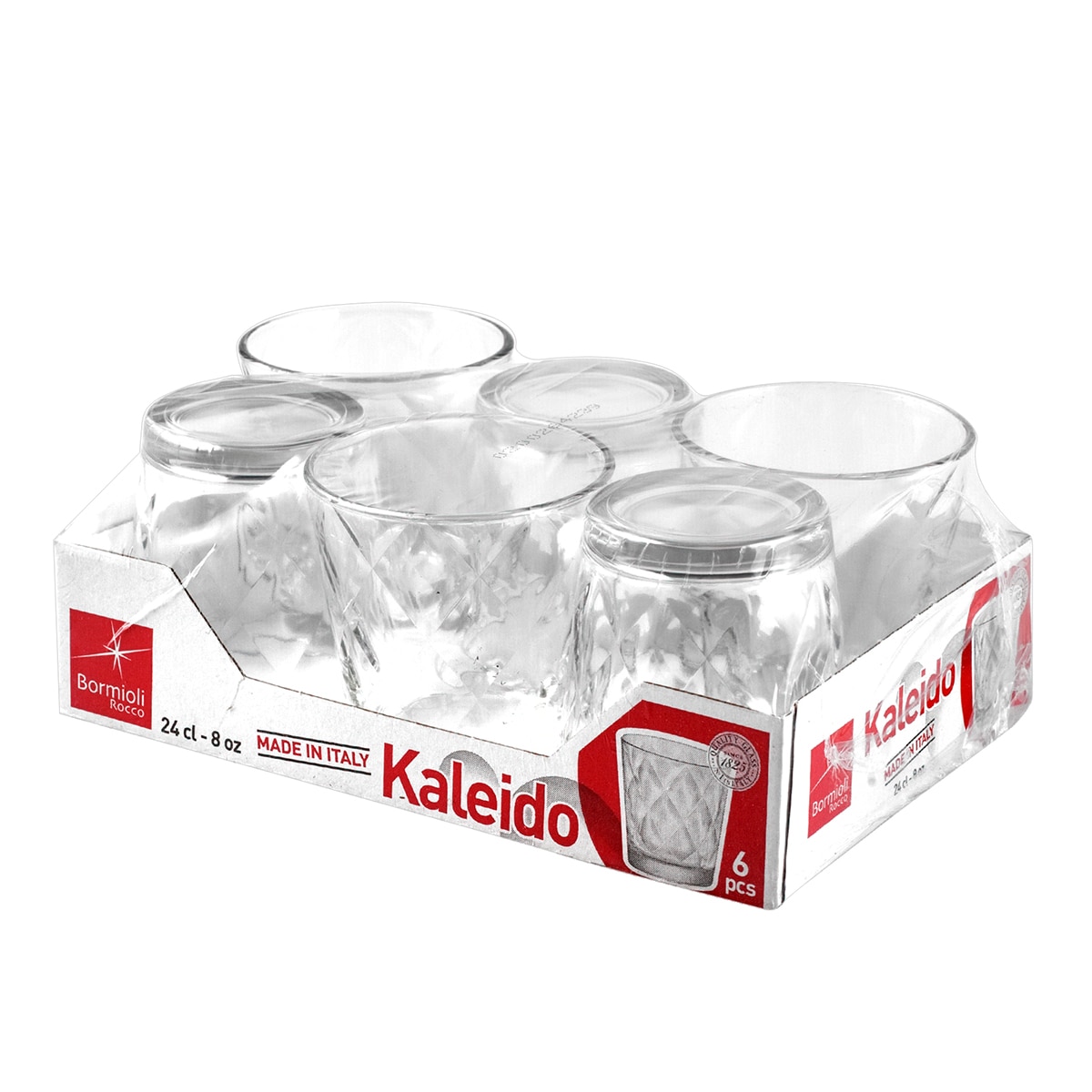 Set de 6 vasos Kaleido Bromioli Transparente-3