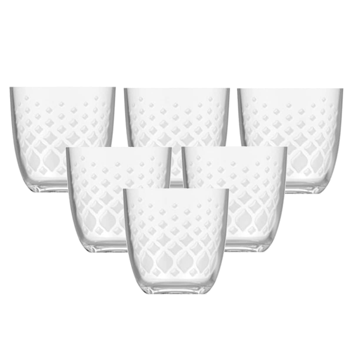 Set de 6 vasos Glit Bromioli Transparente-1