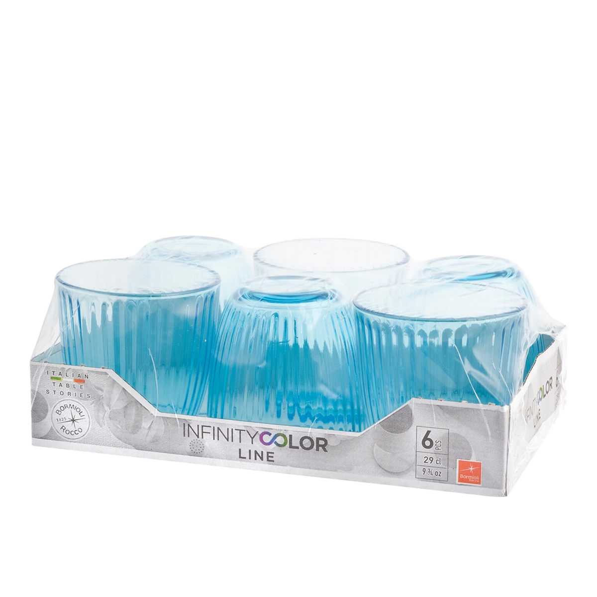 Set de 6 vasos Line Bromioli Azul-3