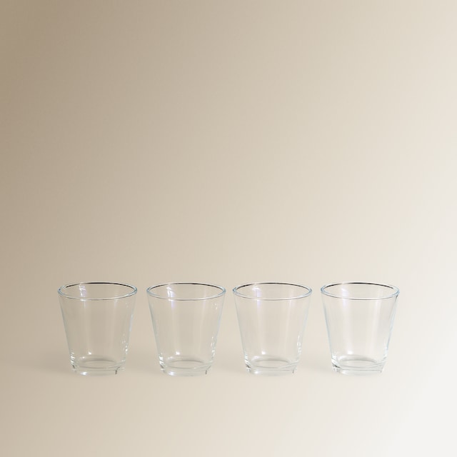 Imagen 0 de Juego de 4 vasos bajos de vidrio City Basics El Corte Inglés