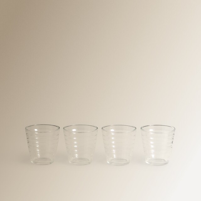 Imagen 0 de Juego de 4 vasos bajos de vidrio Buble Basics El Corte Inglés