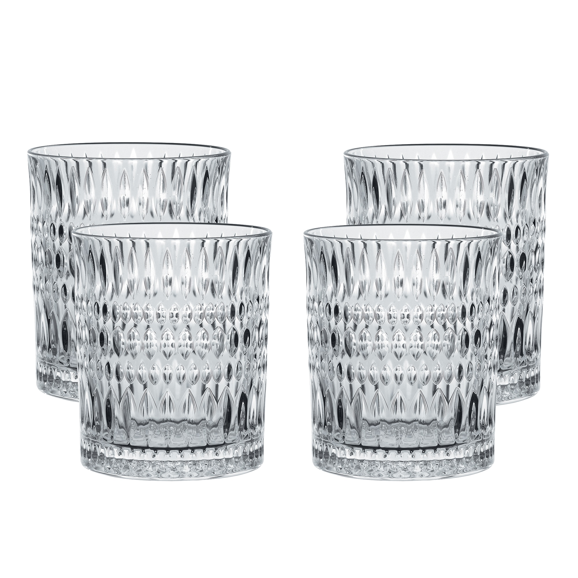 Imagem 0 de Conjunto de 4 Copos Baixos de Cristal Ethno