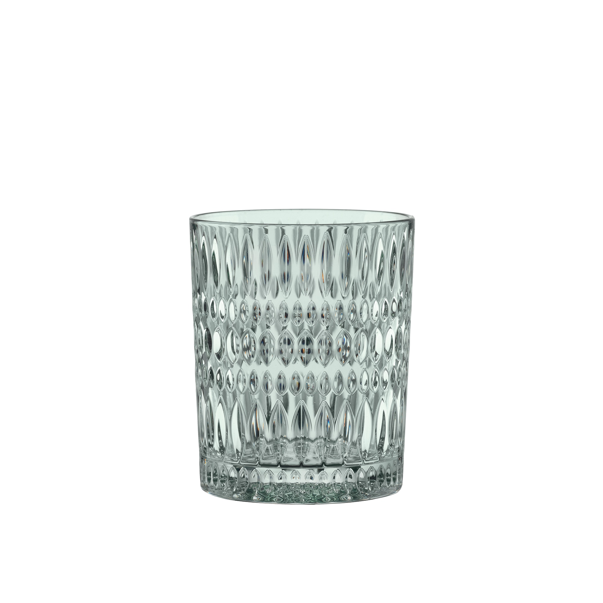 Conjunto de 2 Copos Baixos de Cristal Ethno Verde-2