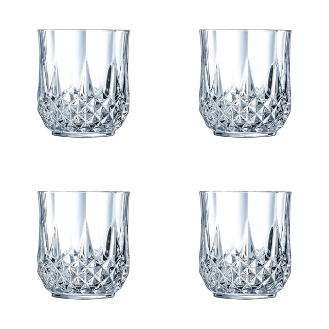 Imagem 0 de Conjunto de 4 Copos Baixos de Cristal Longchamp