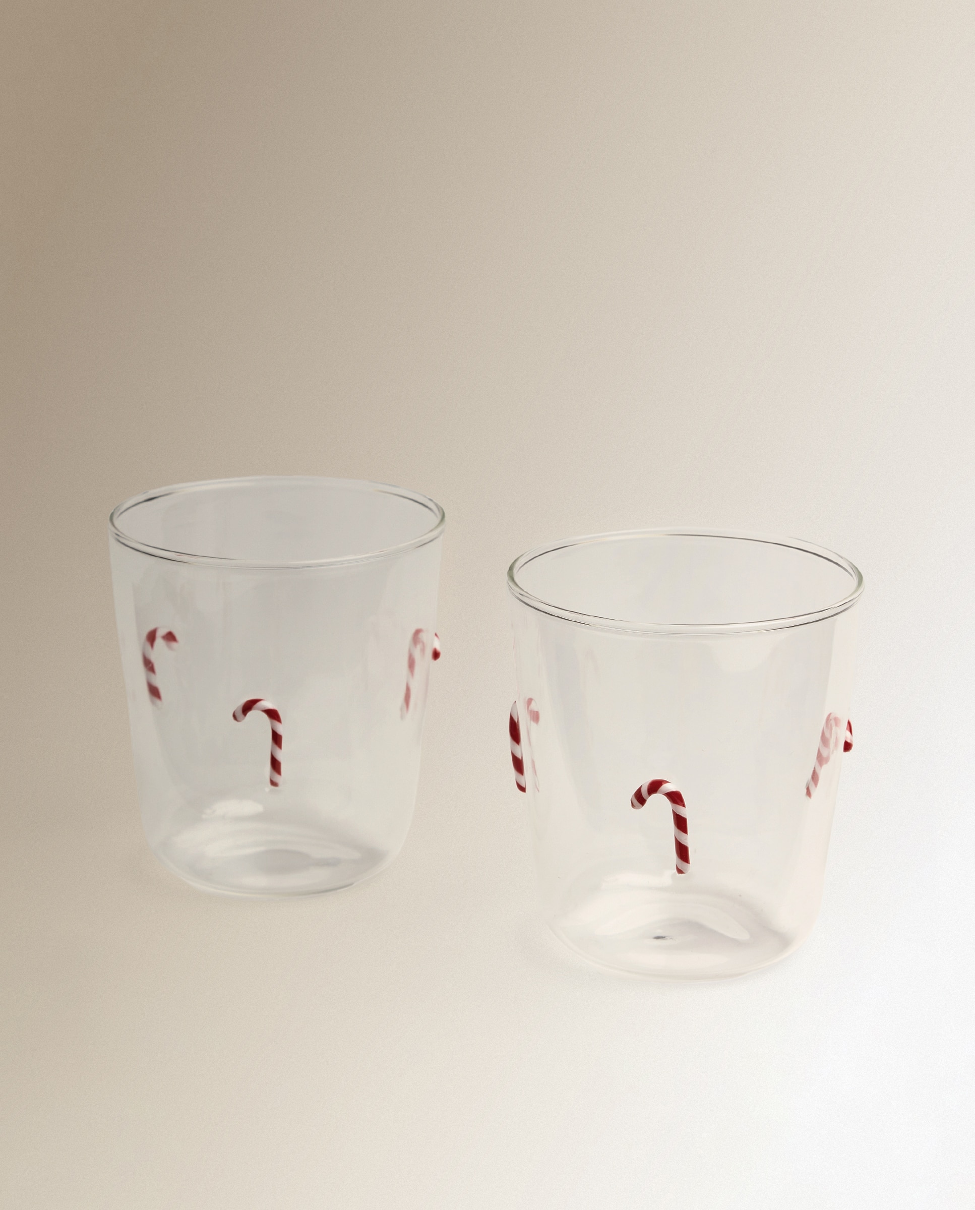 Conjunto de 2 Copos de Água de Borossilicato Candy Vermelho-5