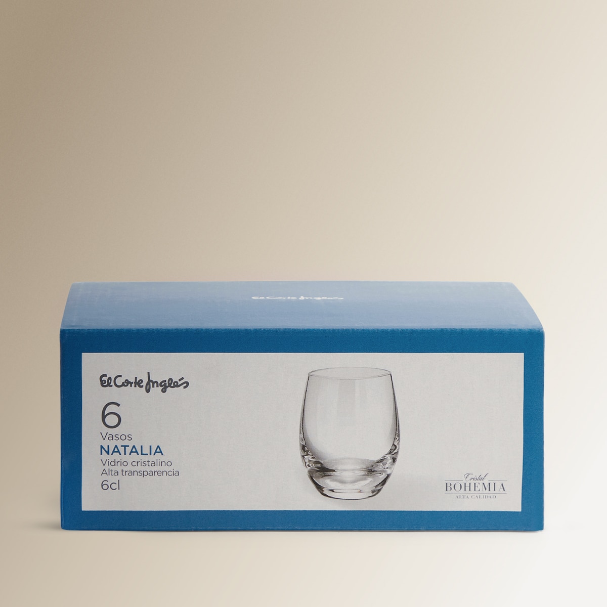 Conjunto de 6 copos de licor Natalia El Corte Inglés Transparente-5