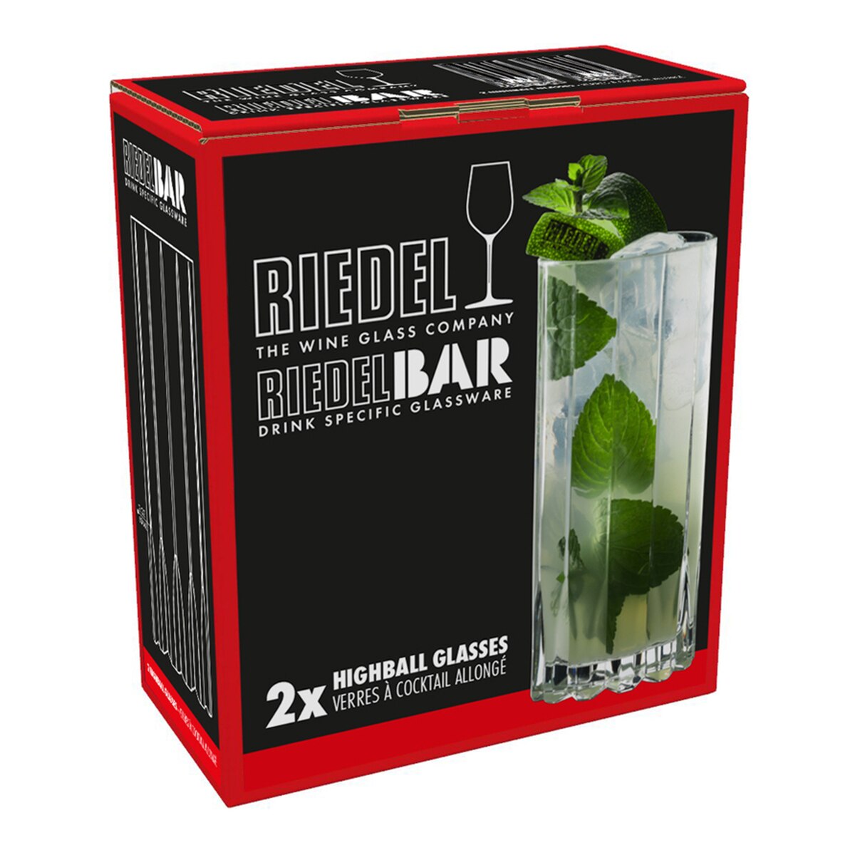 Conjunto de 2 copos de Gin Tónica Fizz Glass Riedel Transparente-3