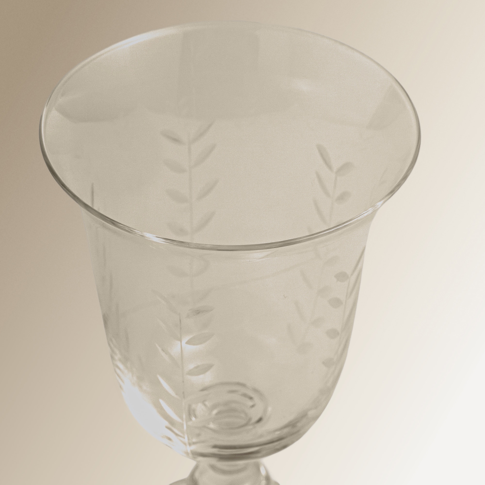 Copo de Vinho de Cristal Talhado à Mão Constanza Transparente-2