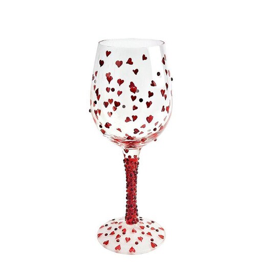 Copa de vino Corazones Lolita