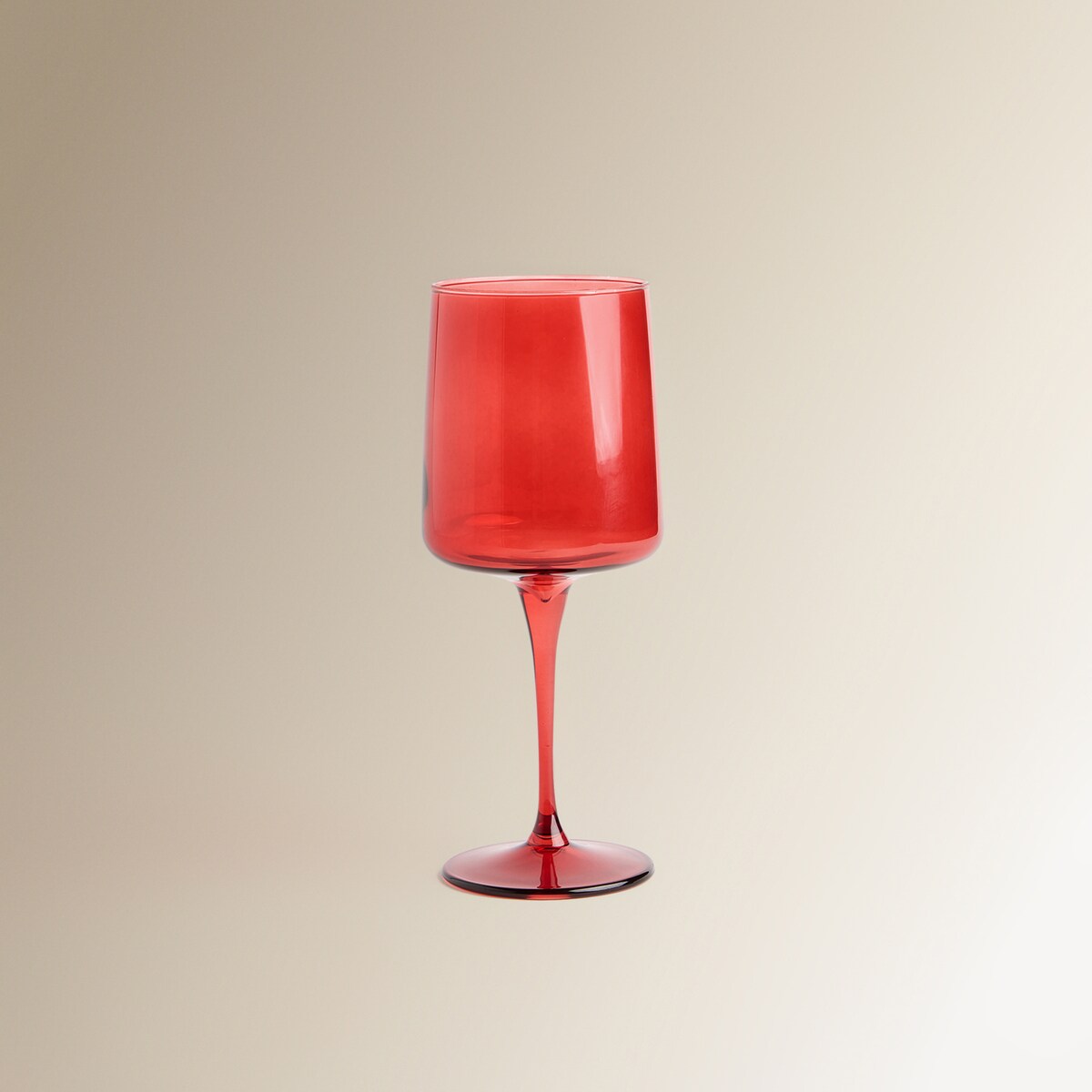 Copa de vino de vidrio Merli Navidad Rojo-2