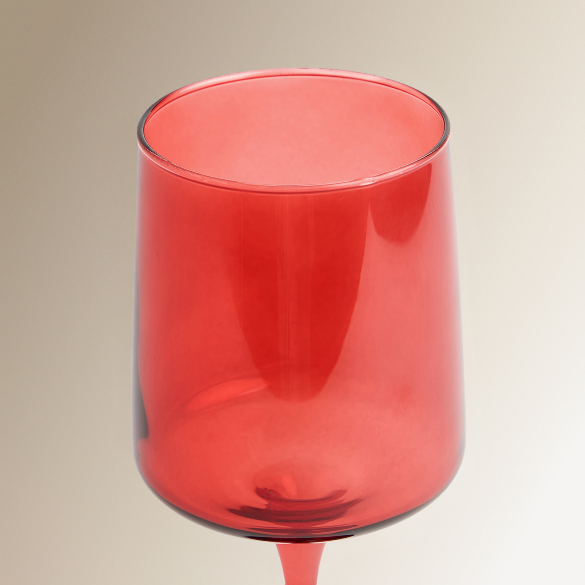 Copo de vinho em vidro Merli Vermelho-3