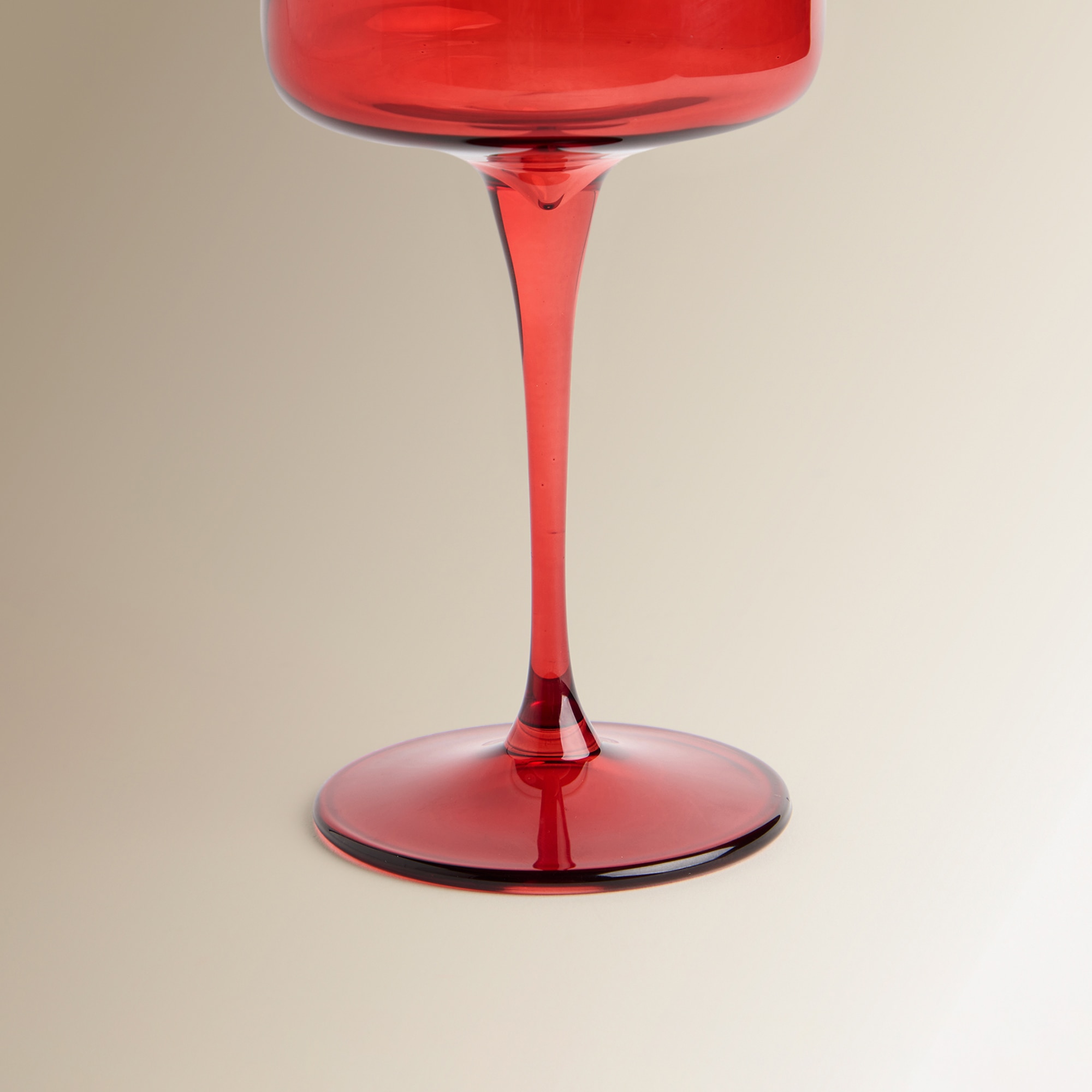 Copo de vinho em vidro Merli Vermelho-4